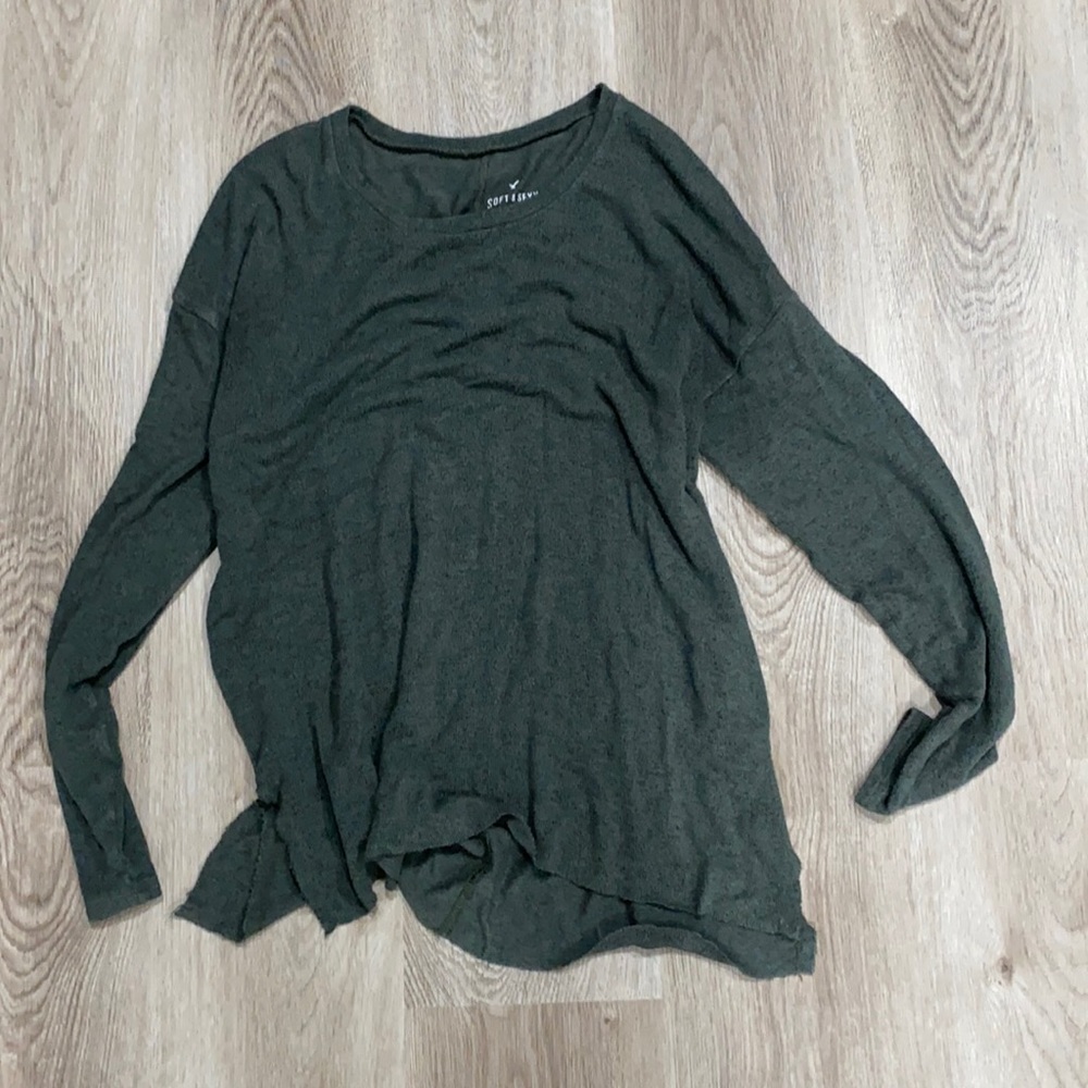 Green American eagle sweater